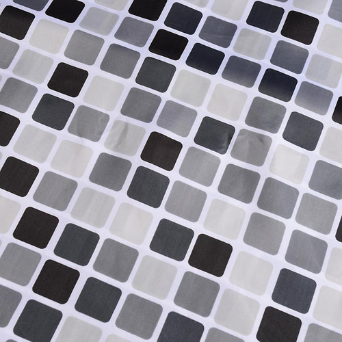 Rideaux douche Rideau de douche de la salle de bains de qualité de l'hôtel imperméable lavable (120x200) (noir)