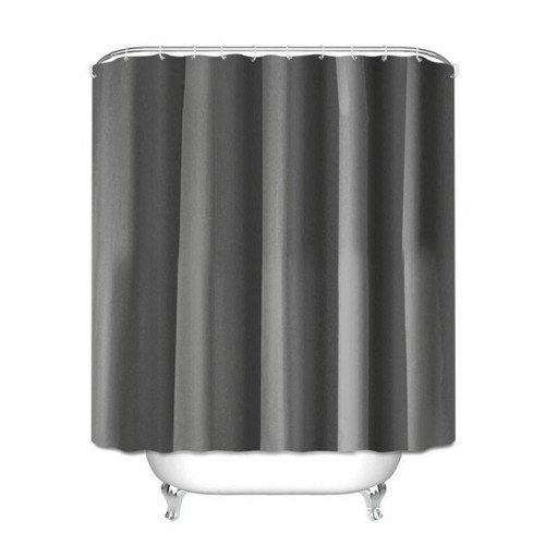 Rideaux douche Universal Rideau de douche imperméable en polyester opaque avec crochet de toilette baignoire grand rideau de couverture de douche de couleur unie (180 * 180cm)