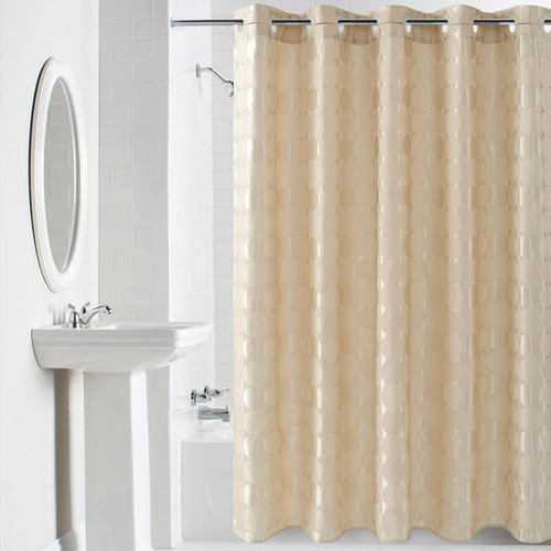 Universal - Rideau de douche solide rond élégant tissu polyester épais imperméable rideau de douche moule ensemble de salle de bains simple rideau | rideau de douche (180x180cm) Universal  - Rideaux douche