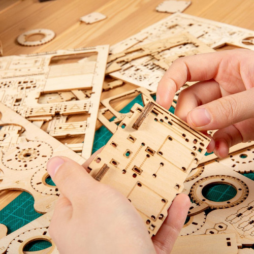 Universal Robot 232 pièces pivotant DIY 3D grande roue modèle en bois bloc de construction kit assemblage jouets cadeaux pour enfants adultes TGN01 |