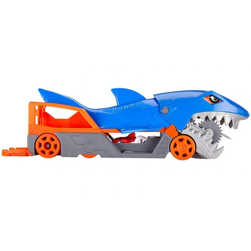 Universal - Roues requin transporteur jeu set multi-voiture piste avec voiture jouet poisson bleu camion cadeau d'anniversaire pour les enfants | Voiture jouet moulée sous pression(Bleu) Universal  - Bonnes affaires Camion de pompier enfant