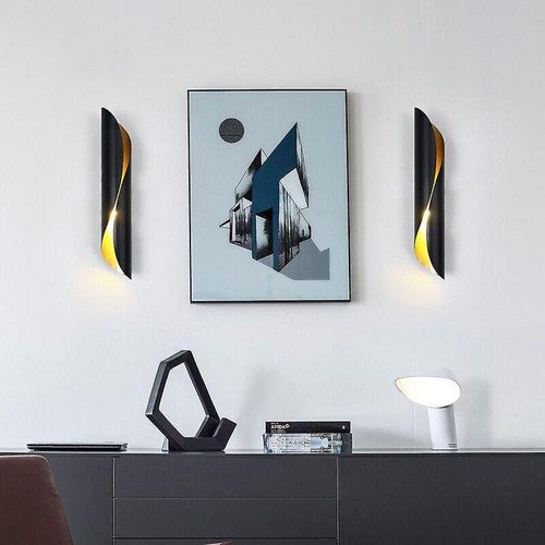 Universal - Salon nordique table de chevet applique LED escalier couloir moderne simple personnalité éclairage décoratif (lumière chaude) (blanc) Universal  - Table escalier