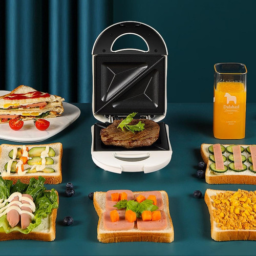 Universal - Sandwich Maker Breakfast Machine Home Chauffage Grille-pain Grille-pain Gaufres Ustensiles de cuisine Robot de cuisine | Gaufres Universal  - Croque monsieur gaufres