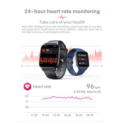 Montre connectée Smartwatch Hommes Température corporelle Écran tactile complet Smartwatch Femmes Précision Oxygène Surveillance Horloge 2021 PK P8 |