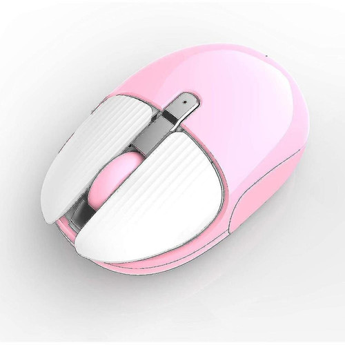 Universal - Souris sans fil rechargeable mini souris mobile portable 1200dpi silencieux 3 boutons souris optique (rose) Universal  - Souris sans fil rose