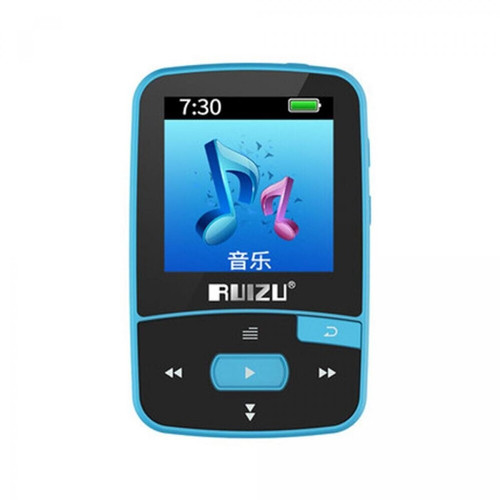 Universal - Sports Bluetooth MP3 Player 8 Go Clip Mini Band Ecran Support FM, Enregistrement, Ebook, Horloge, Lecteur (Bleu) Universal  - Radio, lecteur CD/MP3 enfant