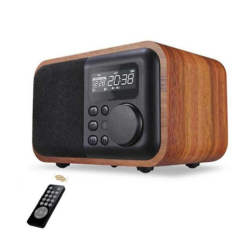 Universal - Subwoofer Bluetooth en bois sans fil Portable avec élogie radio FM Caixa de Som Télécommande Altavoces haut-parleur - Hauts-parleurs