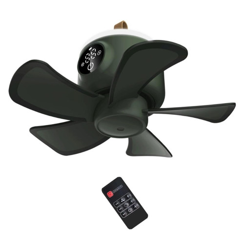 Universal - Télécommande rechargeable USB 8000mAh Moment Camping Fan 4 vitesses Tente Ventilateur de plafond avec lumière LED pour lit domestique Universal - Climatisation