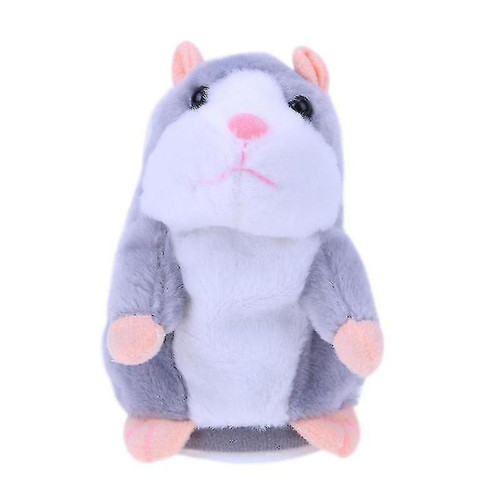 Universal - Tiny Talky Hamster Mouse, Toy en peluche Animaux en peluche apprenant le son (gris) Universal  - Peluches