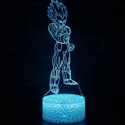 Universal - (Type I) 3D Dragon Ball Z LED Petite lumière nocturne Son Goku Lampe de bureau Décoration Jouets pour enfants Universal  - Lampe led 3d