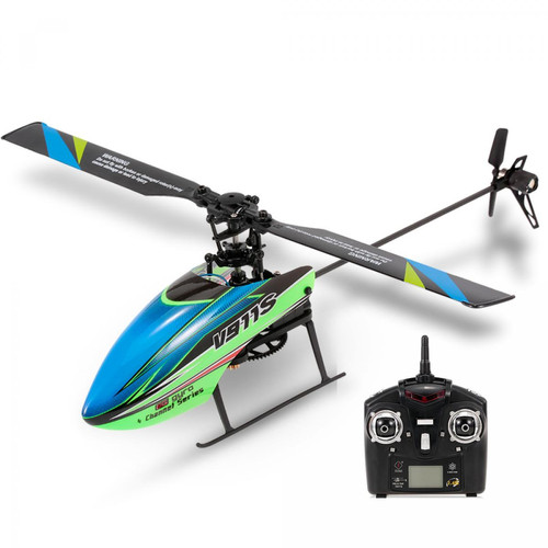 Universal - V911S Hélicoptère RC 4CH 6G Gyroscope à 6 essieux Monohélice non aileron Hélicoptère RC RTF Jouet pour enfants 3 piles | Hélicoptère RC(Bleu) - Drone
