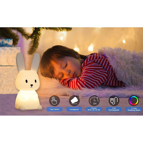 Universal Veilleuse led enfant veilleuse bébé lampe chambre à coucher capteur tactile déco adorable cadeau pour les enfants