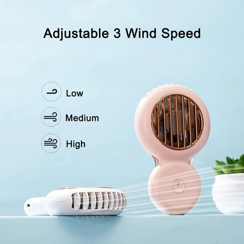 Universal Ventilateur mini col cool ventilateur rechargeable USB ventilateur portable d'été ventilateur de poche personnelle de main Voyage en plein air étudiant | Ventilateur (blanc)