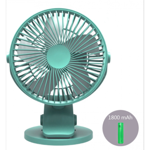 Ventilateur Universal Ventilateur USB rechargeable 1800mAh Mini ventilateur de bureau 3 vitesses super refroidissement silencieux Voiture de bureau Gadget de voyage Clip de refroidissement portable Fan | Gadget USB