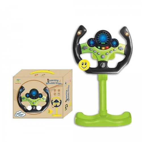 Universal - (Vert) Volant émulé électrique avec lumière et acoustique Éducation Jouet de voiture pour enfants Cadeau Universal  - Volant voiture jouet
