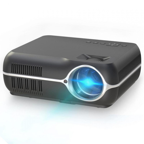 Vidéoprojecteurs polyvalent Universal Vidéoprojecteur HD LED à 4 200 lumens et 1080p avec support stéréo surround et double angle Projecteur 150 pouces