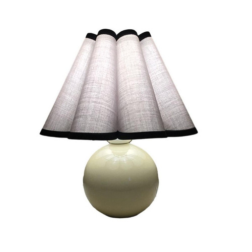 Universal - Vintage coréen plissé tissu de lampe de bureau Vintage abat-jour LED lampe de bureau Décoration de la maison Lampe de chevet en céramique lumineuse | Lampe de bureau LED Universal  - Abat jour plisse