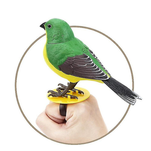 Universal - Vocation chant oiseau toys électroniques simulation de animal de compagnie oiseaux du poignet des oiseaux interactifs (vert) Universal  - Multimédia