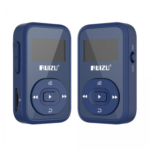 Universal X26 Sports Bluetooth MP3 Music Player FM Radio Support SD Card Bluetooth MP3 Player 8GB 02 06 MP3 Music Player MP3 Player(Bleu)