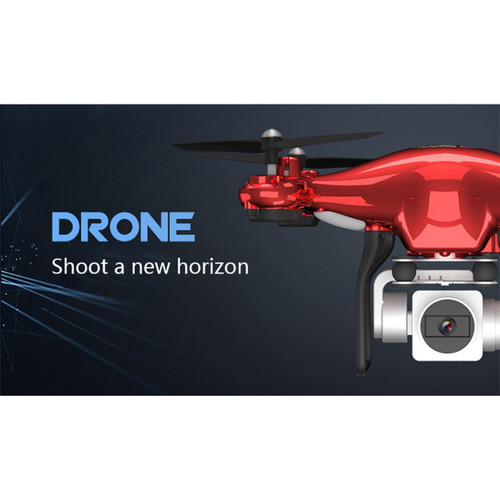 Drone X52 Drone HD WiFi Transmission FPV Quadcopter PTZ High Pressure Stable Altitude RC Helicopter Drone Static | RC Helicopter(Rouge)