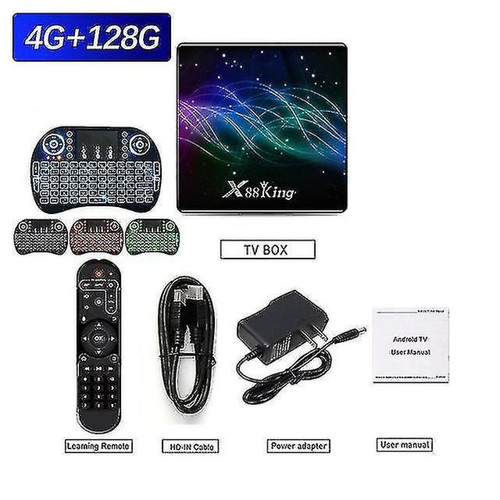 Universal - X88 King Amlogic S922X 4 Go 128 Go Smart TV Box Android 9.0 Dual WiFi BT5.0 1000M 4K 60FPS USB3.0 Universal  - DAC