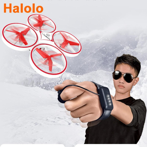Universal ZF04 RC Mini Quadcopter Induction Drone Smartwatch Remote Sensing Gesture Aircraft UFO Hand Control Drone | RC Helicopter
