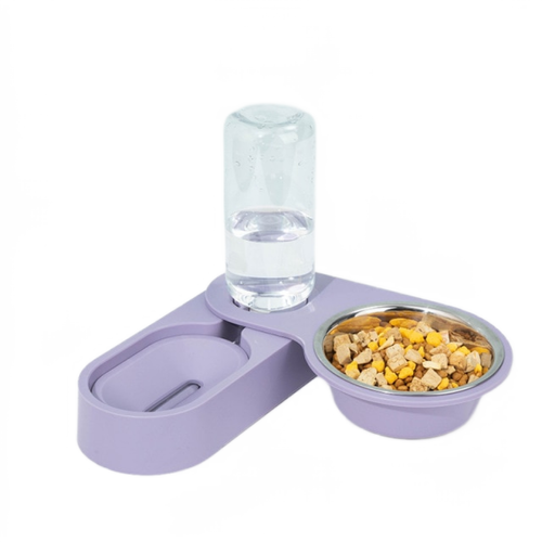 Universal - Répartiteur d'eau pour bol à chat automatique bol à chat réglable avec position levée bol de boisson pour animaux domestiques pour chiots fournitures pour animaux domestiques | Fournitures d'arrosage pour l'alimentation des chats (violet) Universal  - Basse-cour