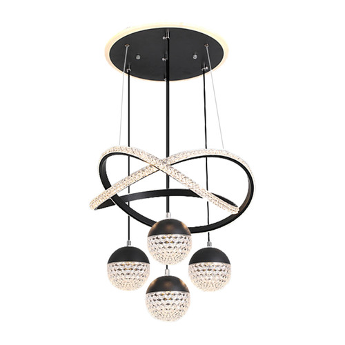 Universalis - 10W Acrylic Spherical Tri-colour Light Living Room Dining Room Chandelier Universalis  - Suspensions, lustres