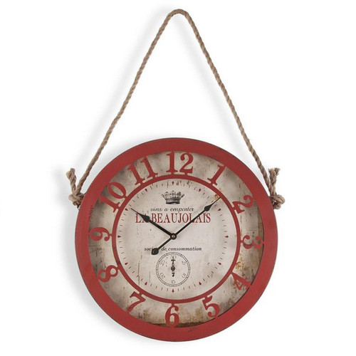 Unknown - Horloge Murale Vintage Avec corde Métal (Ø 50 cm) - Horloges, pendules