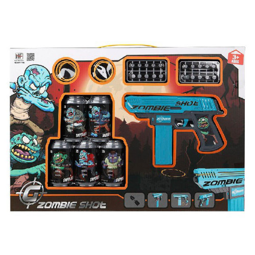 Unknown - Playset Zombie Shot Pistolet à Fléchettes Bleu Unknown  - Jeux de récréation