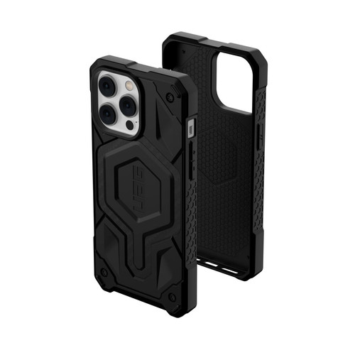 Coque, étui smartphone Urban Armor Gear UAG Monarch pour iPhone 14 Pro Max compatible avec la fibre de carbone MagSafe