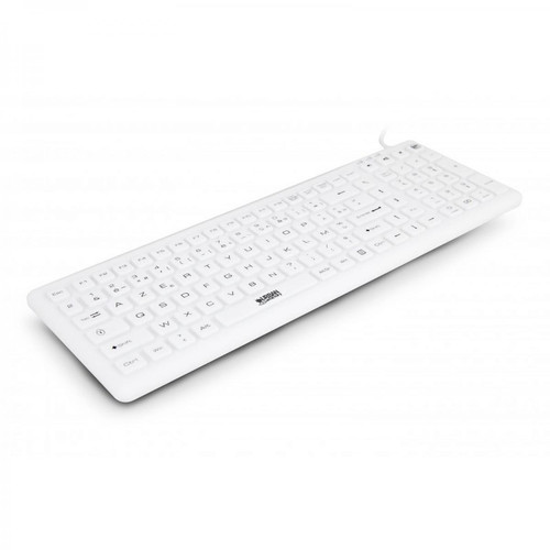 Urban Factory - USB wired keyboard ABS USB wired keyboard ABS silicone White Antimicrobial treatment QWERTY Urban Factory  - Périphériques, réseaux et wifi Urban Factory
