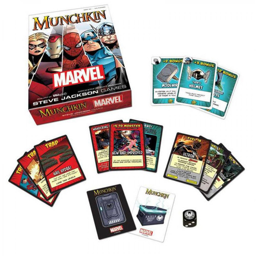 Usaopoly - Munchkin jeu de cartes Marvel *ANGLAIS* Usaopoly  - Carte à collectionner