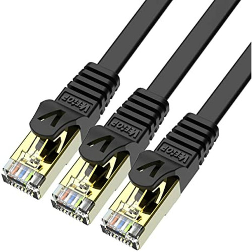 V7 - BLACK CAT7 SFTP CABLE0.5M 1.6FT V7  - Procomponentes