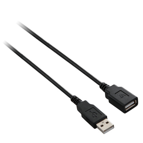 V7 - CABLE USB M/F NOIR 3M V7  - Electricité