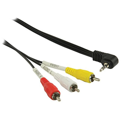 Valueline - câble AV Valueline, prise AV 3x RCA-prise 3,5 mm, 1m noir - Valueline