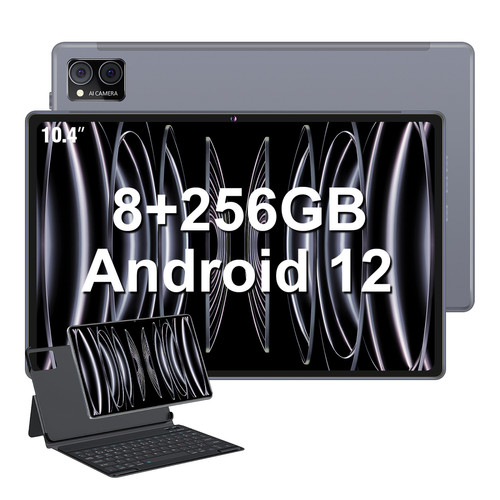 VANWIN - Tablette tactile - VANWIN V5Promax - 10,4" - RAM 8Go - Stockage 256Go - 1To TF - Android 12 - Gris - WiFi + Bookcover VANWIN  - Stockage wifi