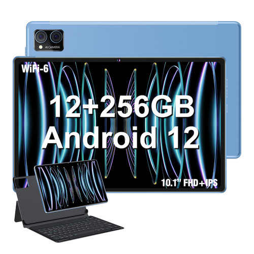 VANWIN - Tablette tactile - VANWIN G16(WiFi) - 10,1" - RAM 12Go - ROM 256Go-1To TF - Android 12 - Blue - WiFi6 + Bookcover VANWIN  - Tablette Android 10,1'' (25,6 cm)