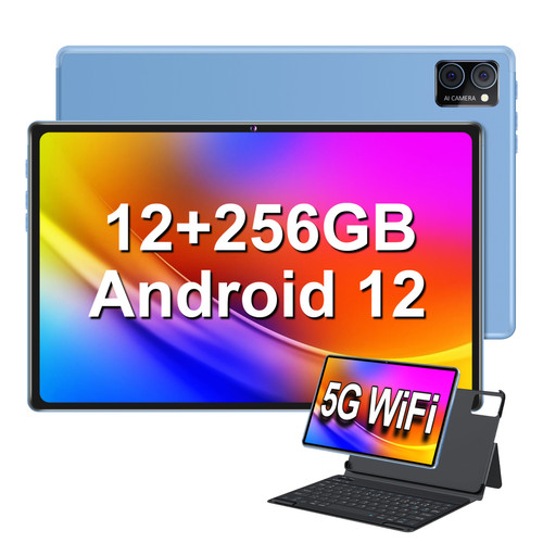 VANWIN - Tablette tactile - 10.36"FHD- VANWIN G16(WiFi) - RAM 12Go - ROM 256Go-1To TF - Android 12 - Octa Core - Bleu - WiFi6 + Bookcover VANWIN - Tablette Android 10,4 (26,41 cm)