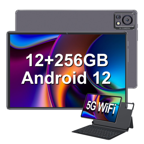 VANWIN - Tablette tactile - 10,36" - VANWIN Y83(WiFi) - RAM 12Go - ROM 256Go-1To TF - Android 12 - Argent - WiFi6 - Bookcover - Clavier VANWIN  - Tablette avec GPS Ordinateurs