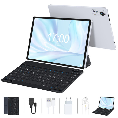 VANWIN - Tablette Tactile VANWIN S5pro 32 Go 10.1 Pouces Android 12 Dual 4G LTE/SIM Avec clavier et étui de protection -Blanc VANWIN - Tablette tactile Clavier