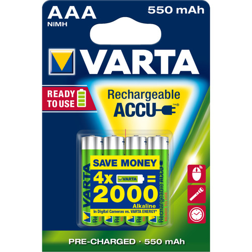 Varta - Recharge Accu Power AAA 550 mAh Varta  - Procomponentes