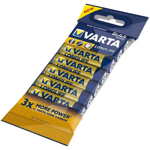 Varta - VARTA Lot de 8 piles AA LONGLIFE Varta  - Piles standard