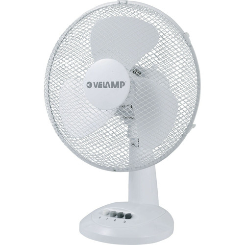 Ventilateur Velamp ALIZE3 : Ventilateur de table 30 cm, en plastique blanc