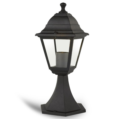 Velamp - MANAUS : Lampe de portail vintage, E27, en aluminium. Noir - Spot, projecteur