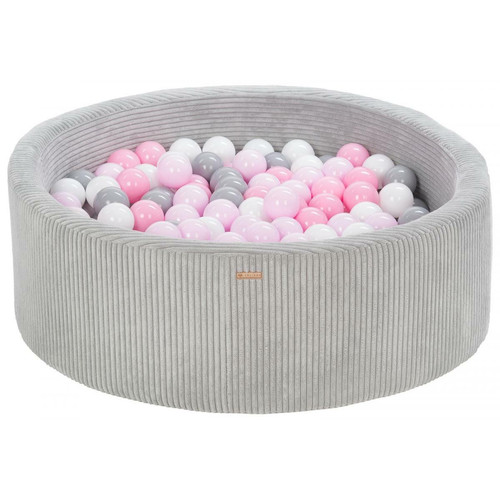 Velinda - Piscine à balles 200 balles  90 cm gris, rose clair, rose (pastel) Velinda  - Jeux de récréation