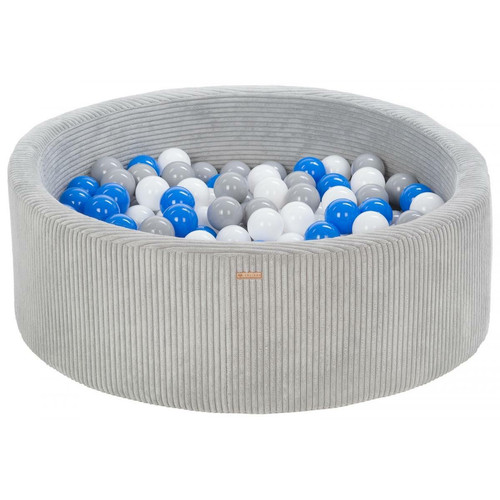 Velinda - Piscine à balles 200 balles  90 cm gris, bleu Velinda  - Jeux de récréation