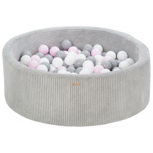 Velinda - Piscine à balles 200 balles  90 cm gris, rose (pastel) Velinda  - Jeux de récréation