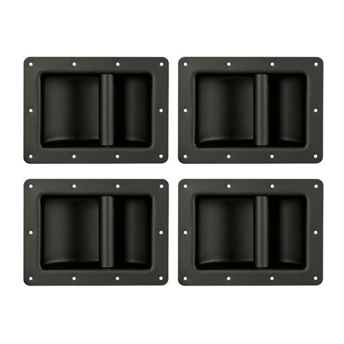 Velleman - Lot de 4 poignées robustes pour enceintes, Noir, Métallique, Dimensions 220 x 160 mm Velleman - Enceintes amplifier