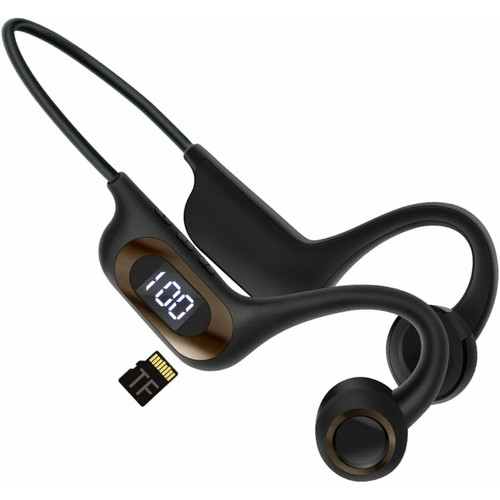 Vendos85 - Casque Bluetooth à Conduction osseuse sans Fil avec Microphone noir Vendos85  - Casque Arceau Casque